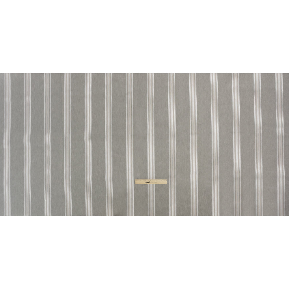 Cotton and Polyester Drapery Twill - Pebble Striped - British Imported Full Cotton and Polyester Drapery Twill - Pebble Striped - British Imported Full