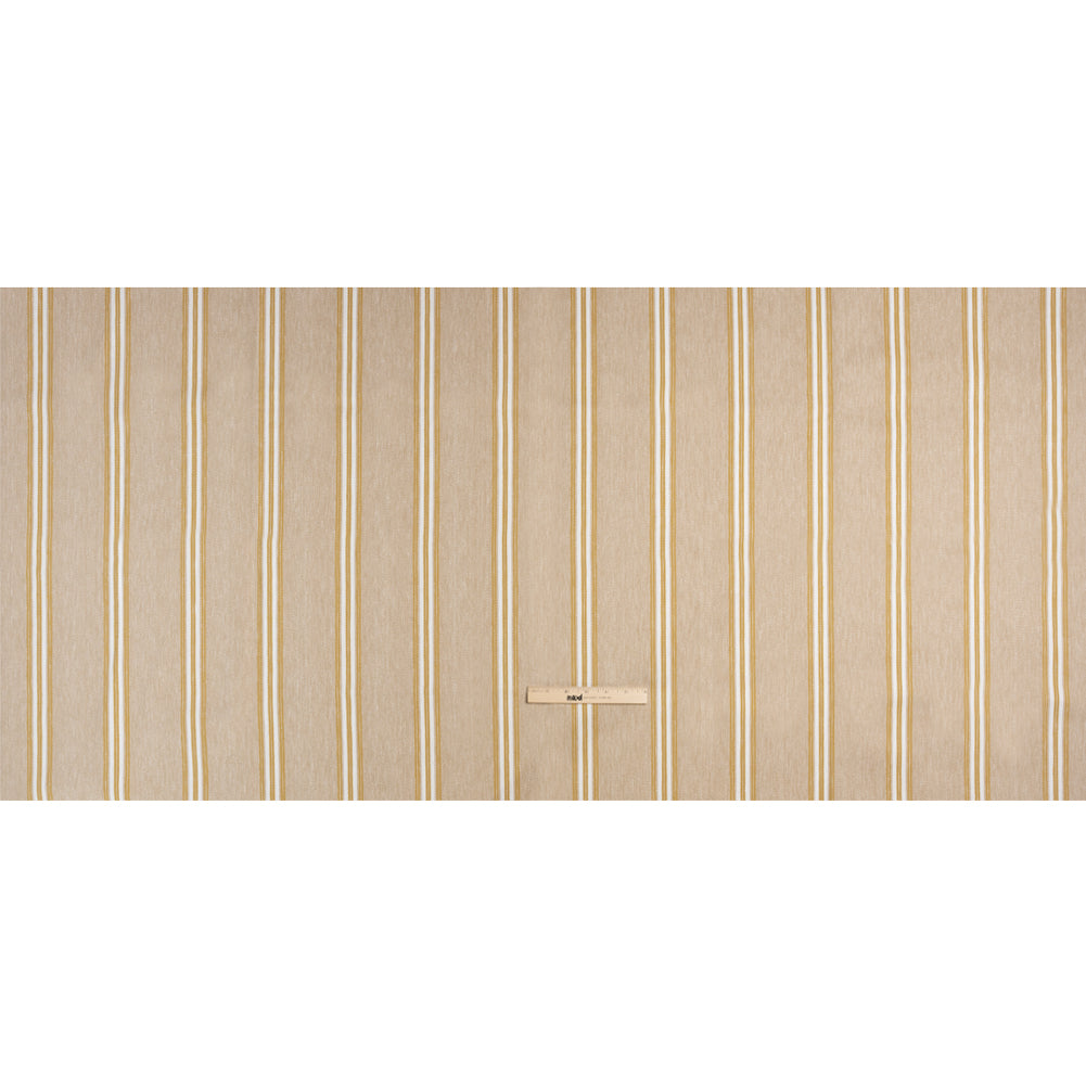 Cotton and Polyester Drapery Twill - Pollen Striped - British Imported Full Cotton and Polyester Drapery Twill - Pollen Striped - British Imported Full