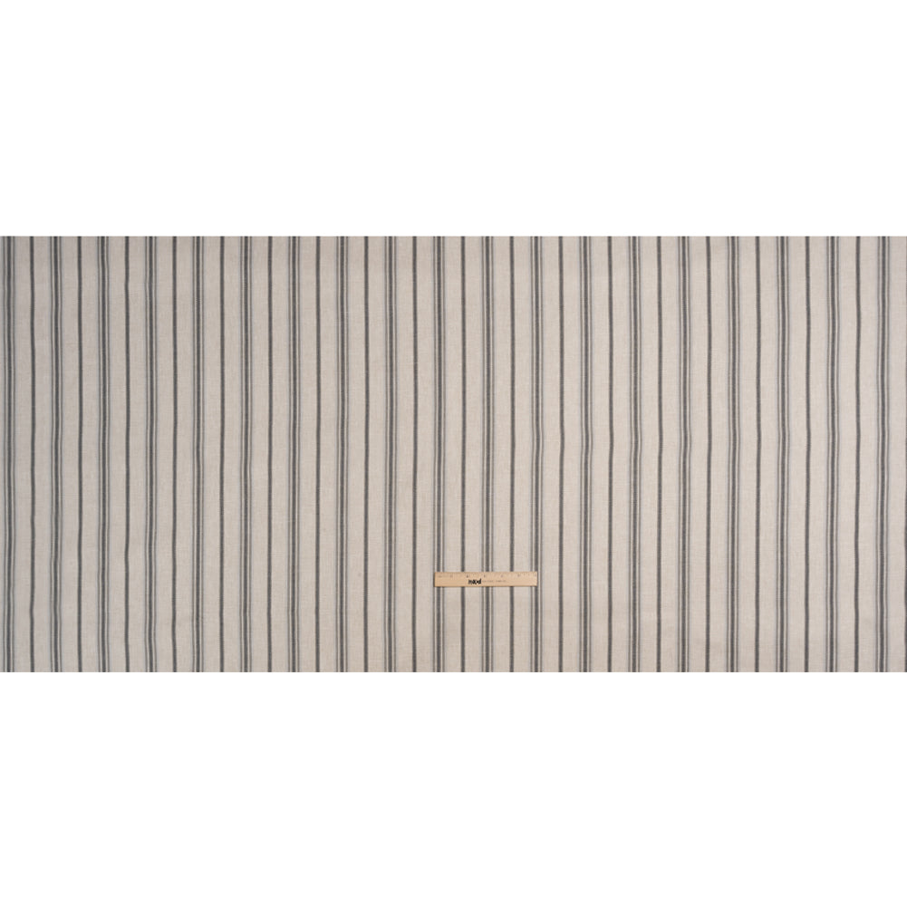 Polyester and Cotton Twill - Slate Herringbone Stripes - British Imported Full Polyester and Cotton Twill - Slate Herringbone Stripes - British Imported Full
