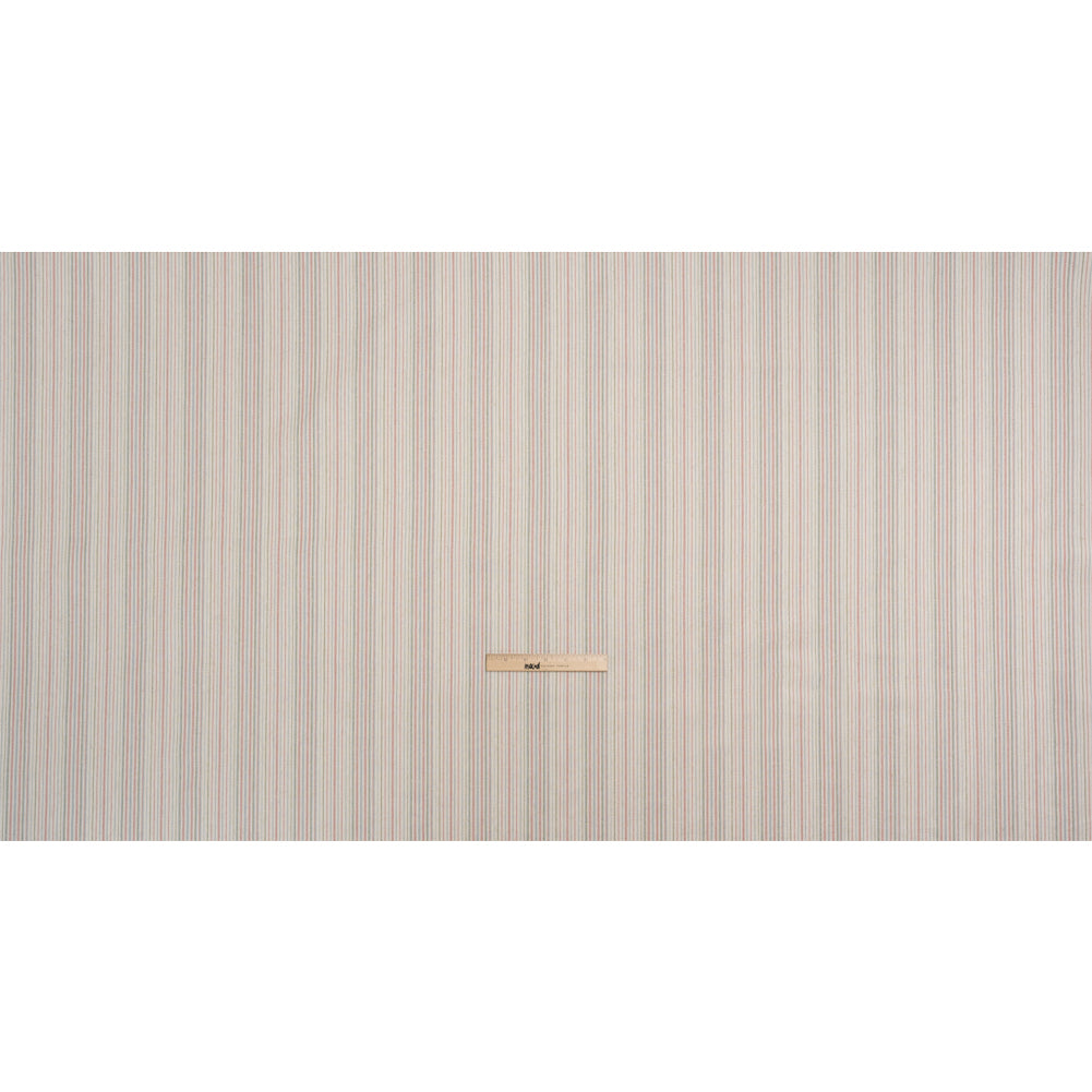 Polyester and Cotton Twill - Rosewood Barcode Stripes - British Imported Full Polyester and Cotton Twill - Rosewood Barcode Stripes - British Imported Full