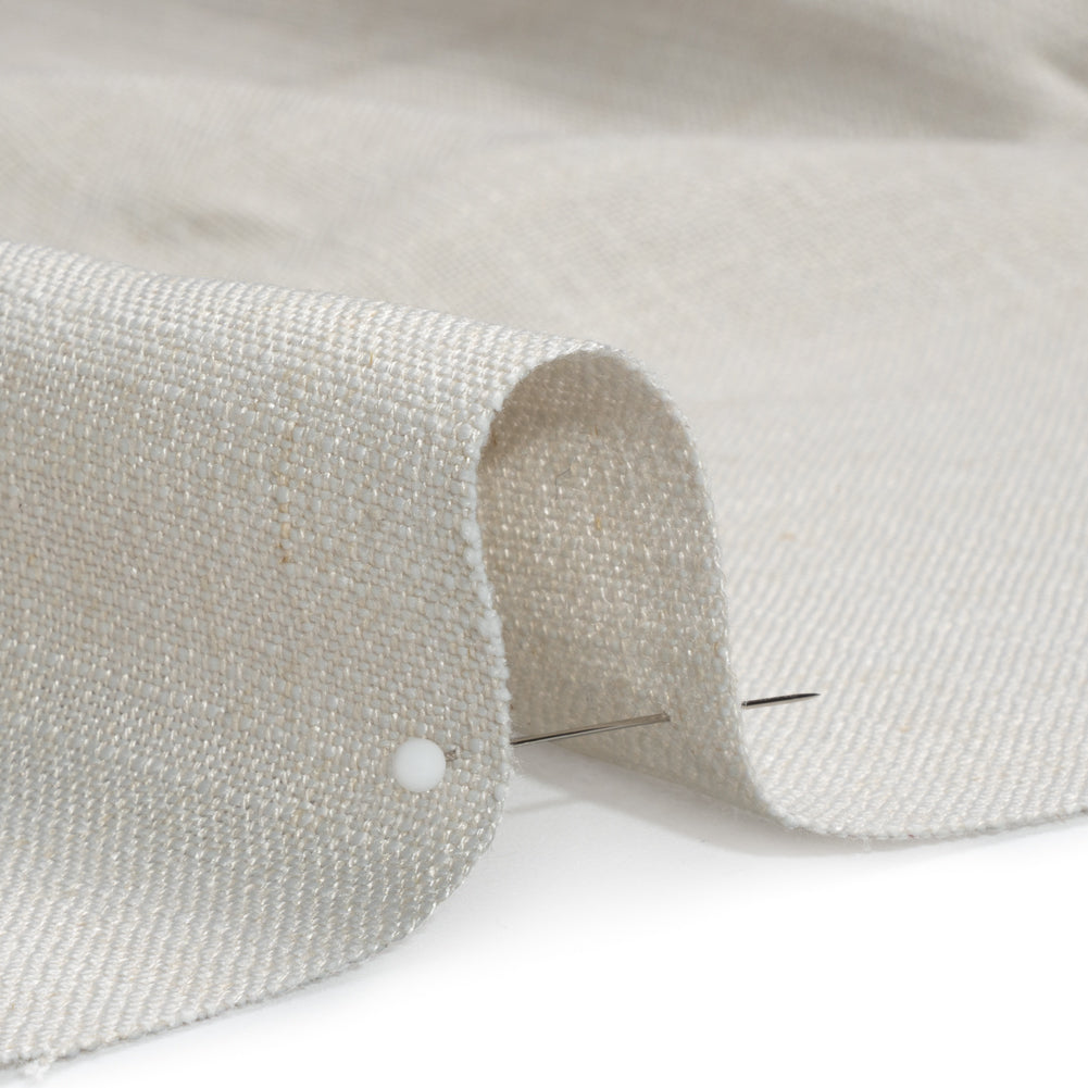 Linen, Viscose and Polyester Woven - Dove Gray - British Imported Detail Linen, Viscose and Polyester Woven - Dove Gray - British Imported Detail