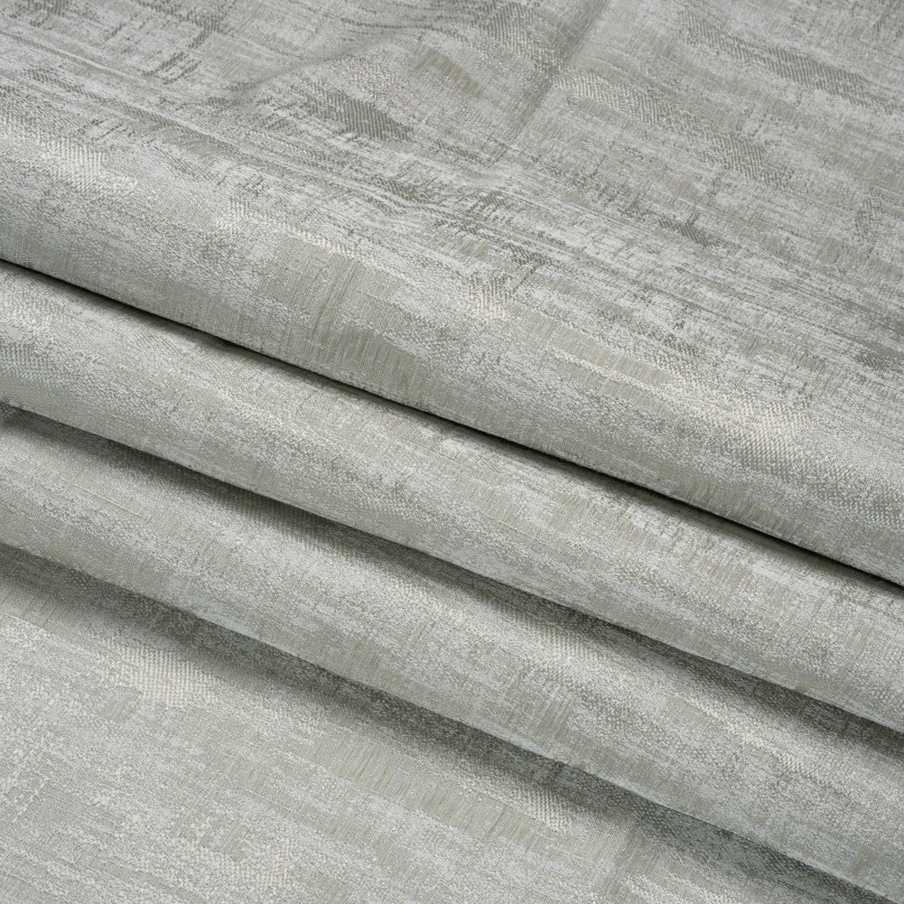 Drapery Jacquard - Sage Distressed Abstract - British Imported Folded Drapery Jacquard - Sage Distressed Abstract - British Imported Folded