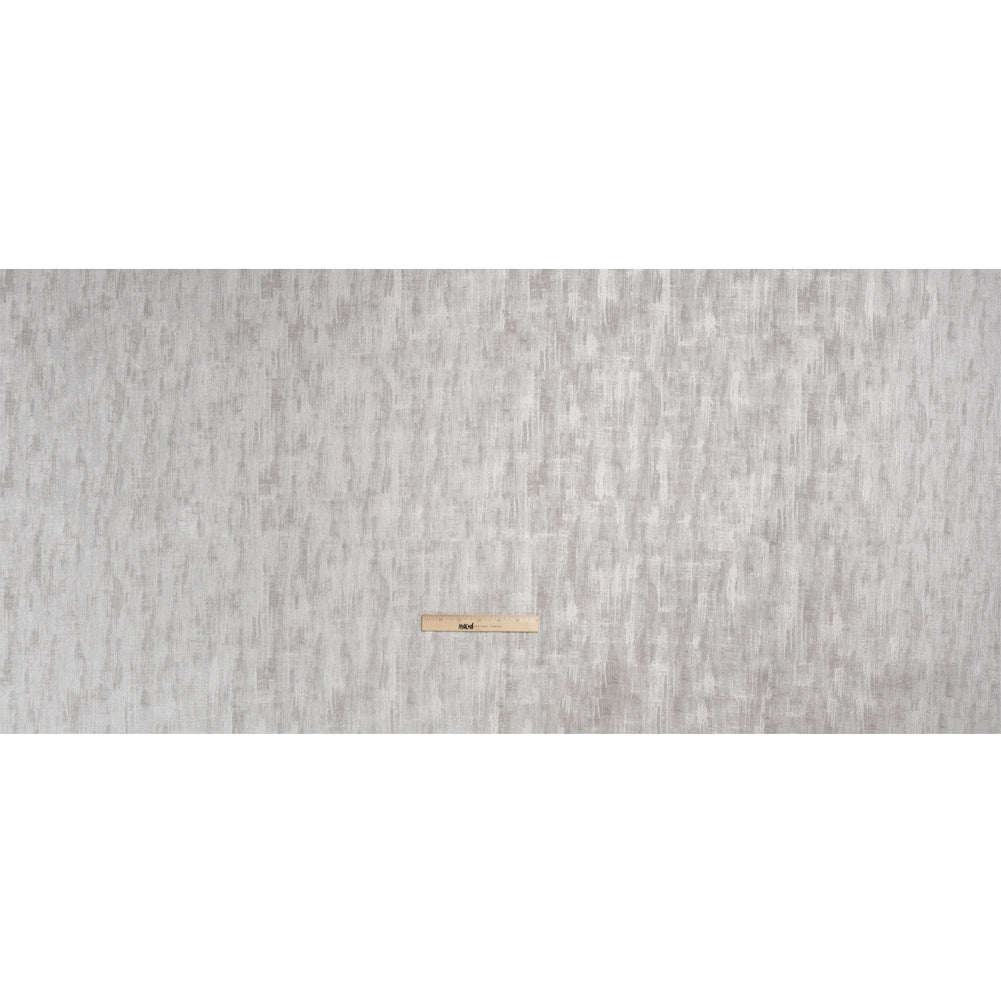 Drapery Jacquard - Silver Distressed Abstract - British Imported Full Drapery Jacquard - Silver Distressed Abstract - British Imported Full