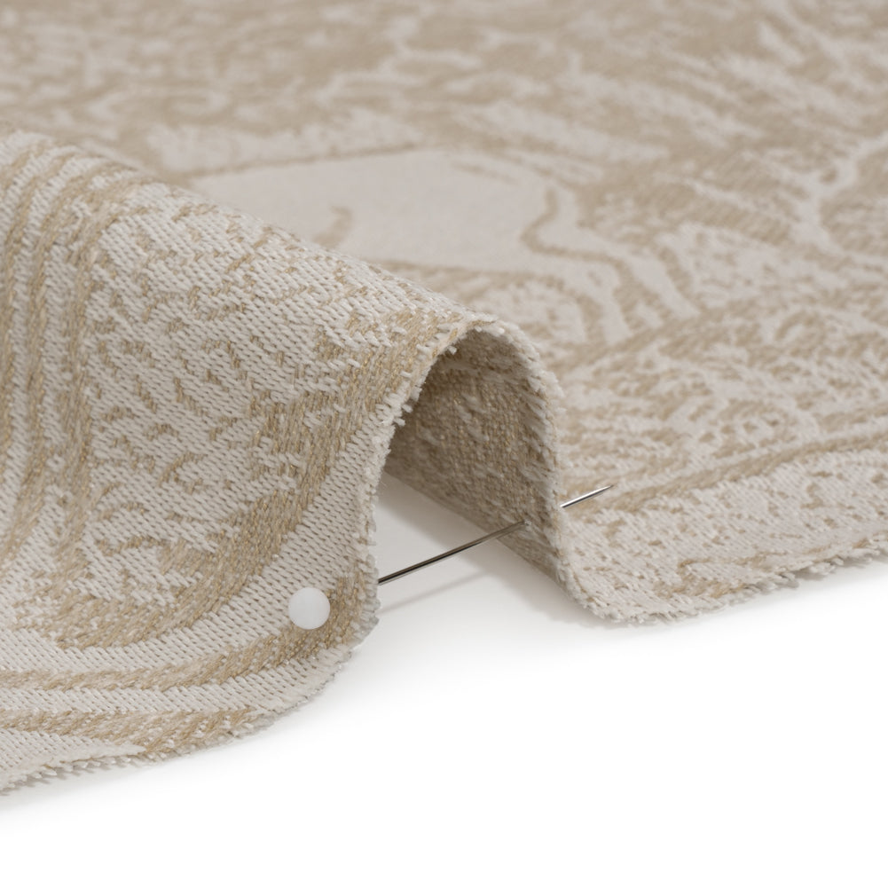 Drapery Jacquard - Natural Pastoral Scenes - British Imported Detail Drapery Jacquard - Natural Pastoral Scenes - British Imported Detail
