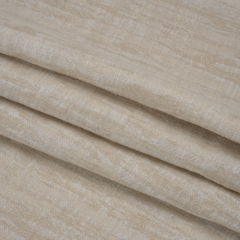Drapery Jacquard - Pale Natural Abstract Streaks - British Imported Folded Drapery Jacquard - Pale Natural Abstract Streaks - British Imported Folded