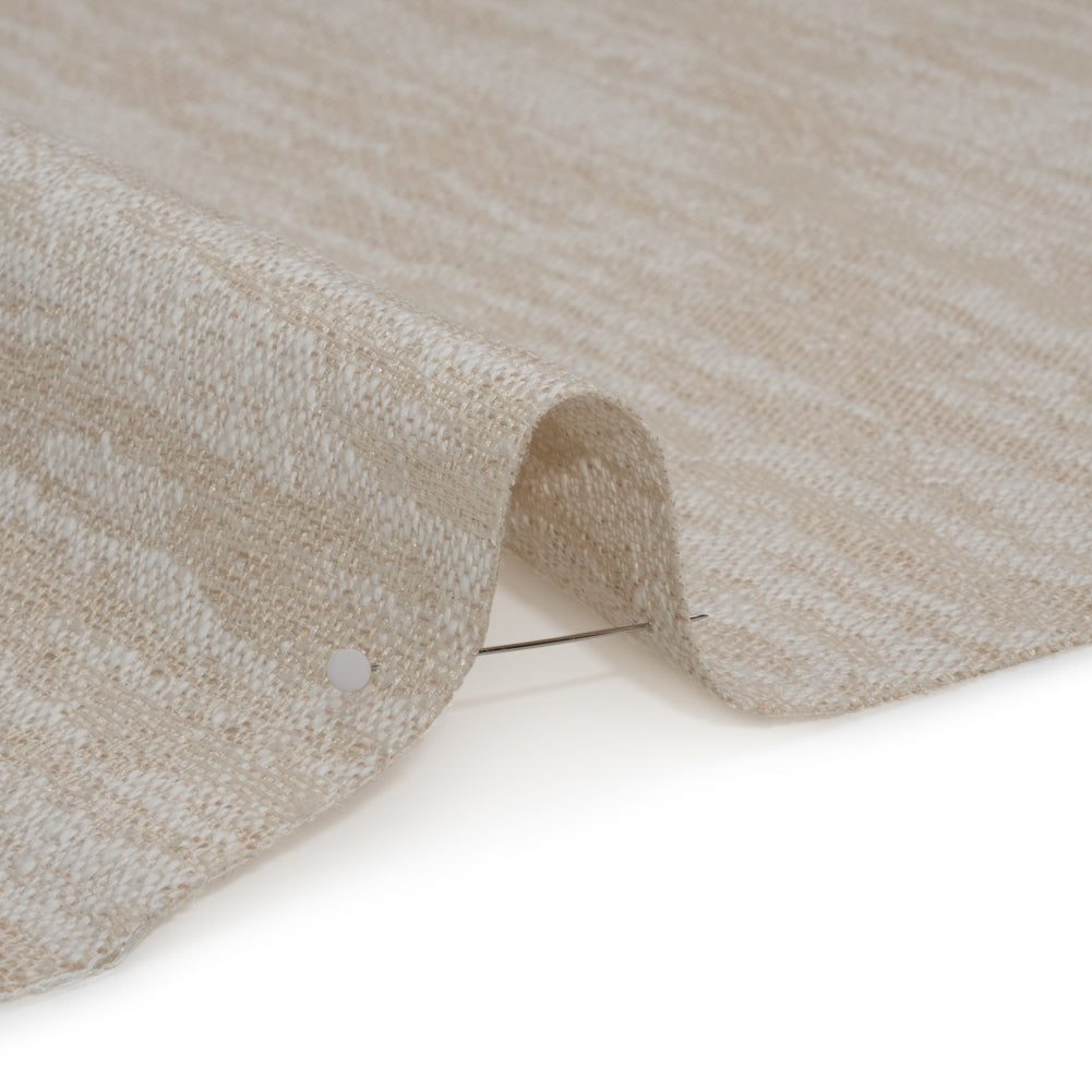 Drapery Jacquard - Pale Natural Abstract Streaks - British Imported Detail Drapery Jacquard - Pale Natural Abstract Streaks - British Imported Detail
