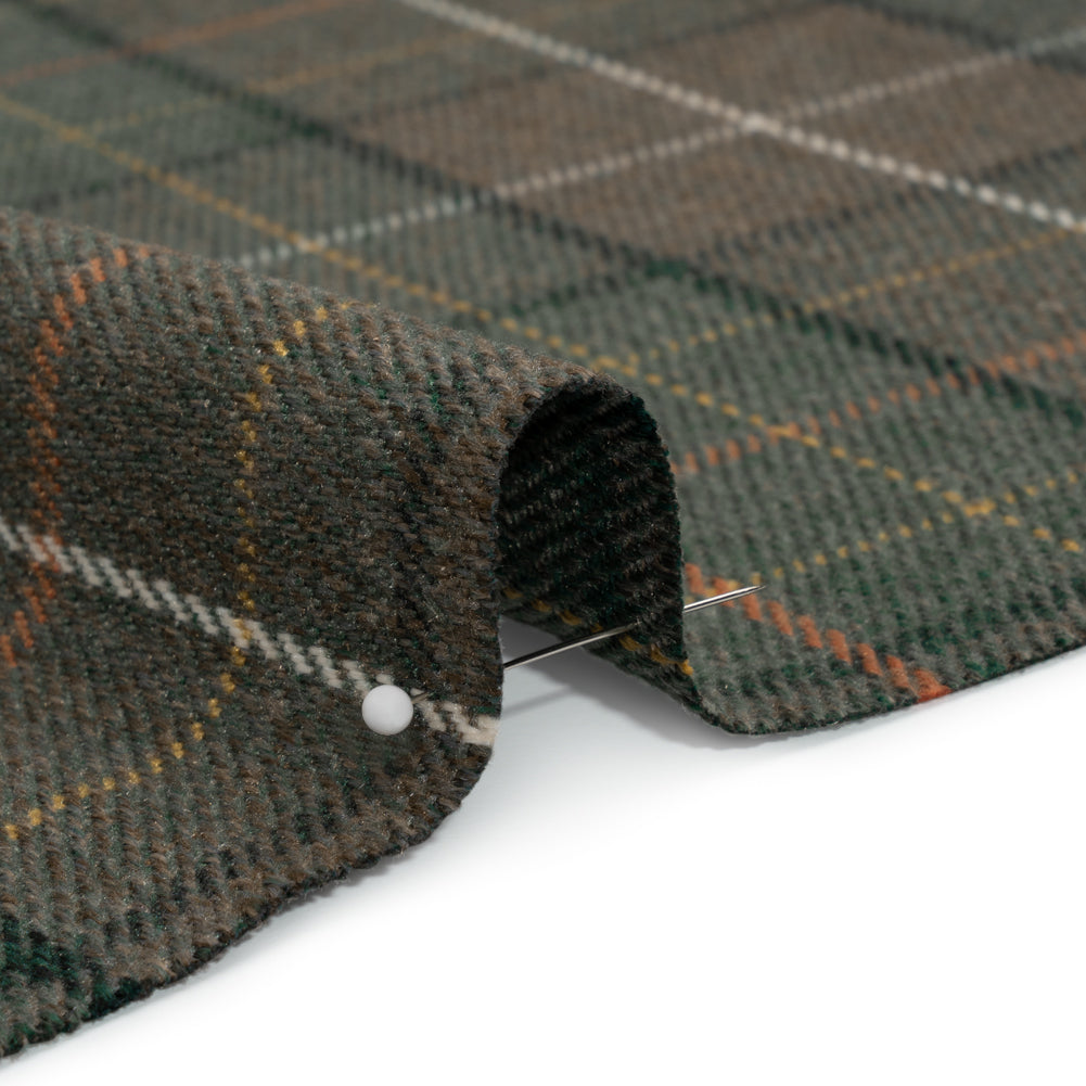 Drapery Twill - Fern Plaid - British Imported Detail Drapery Twill - Fern Plaid - British Imported Detail