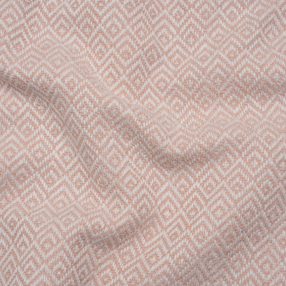 Boucle Drapery Twill - Blush Birdseye Diamonds - British Imported Boucle Drapery Twill - Blush Birdseye Diamonds - British Imported