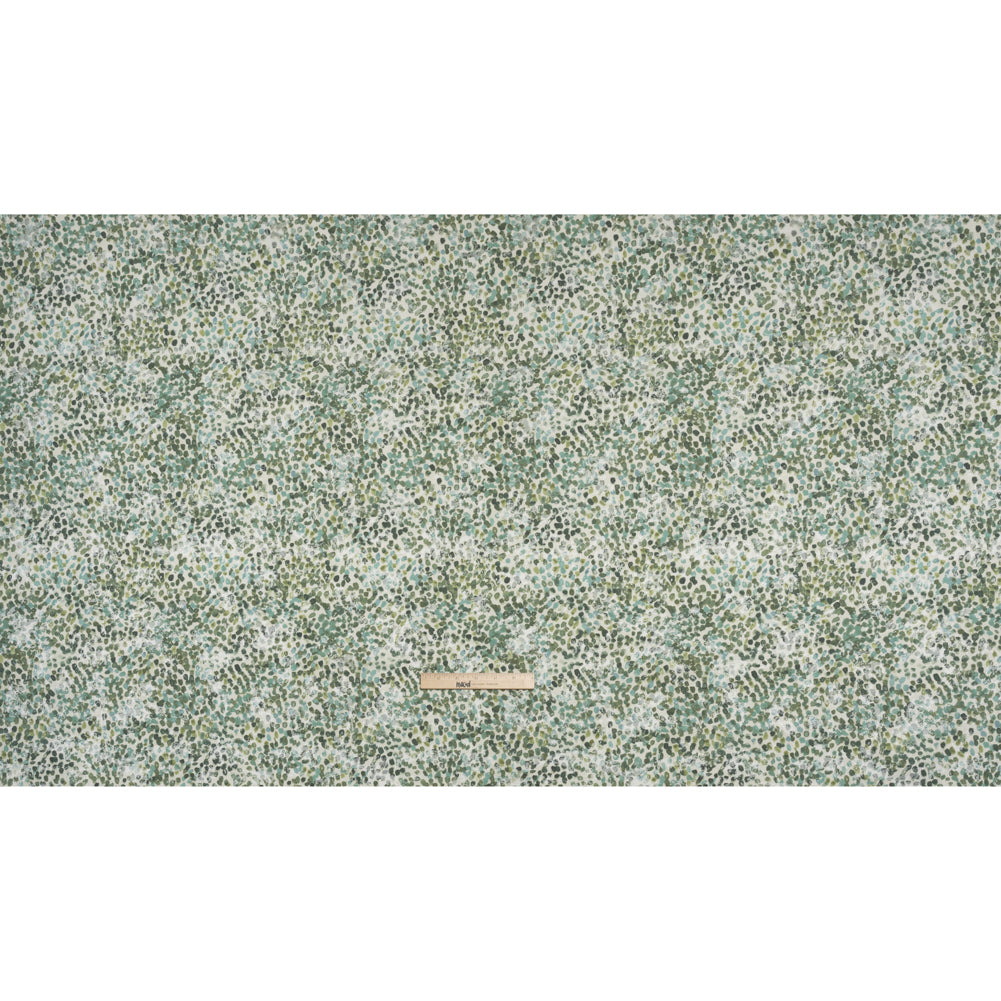 Drapery Jacquard Print - Jade Bouncing Spots - British Imported Drapery Jacquard Print - Jade Bouncing Spots - British Imported