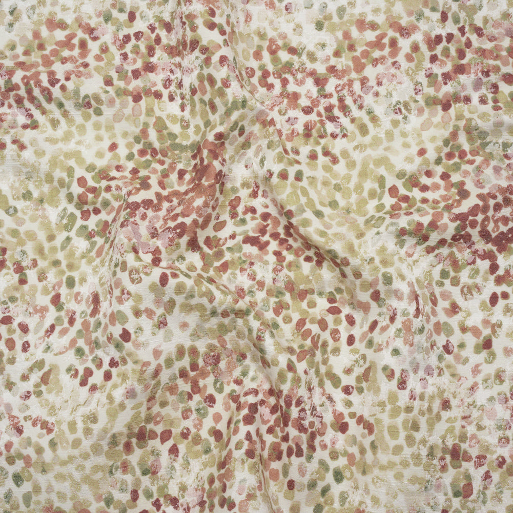 Drapery Jacquard Print - Vintage Bouncing Spots - British Imported Drapery Jacquard Print - Vintage Bouncing Spots - British Imported