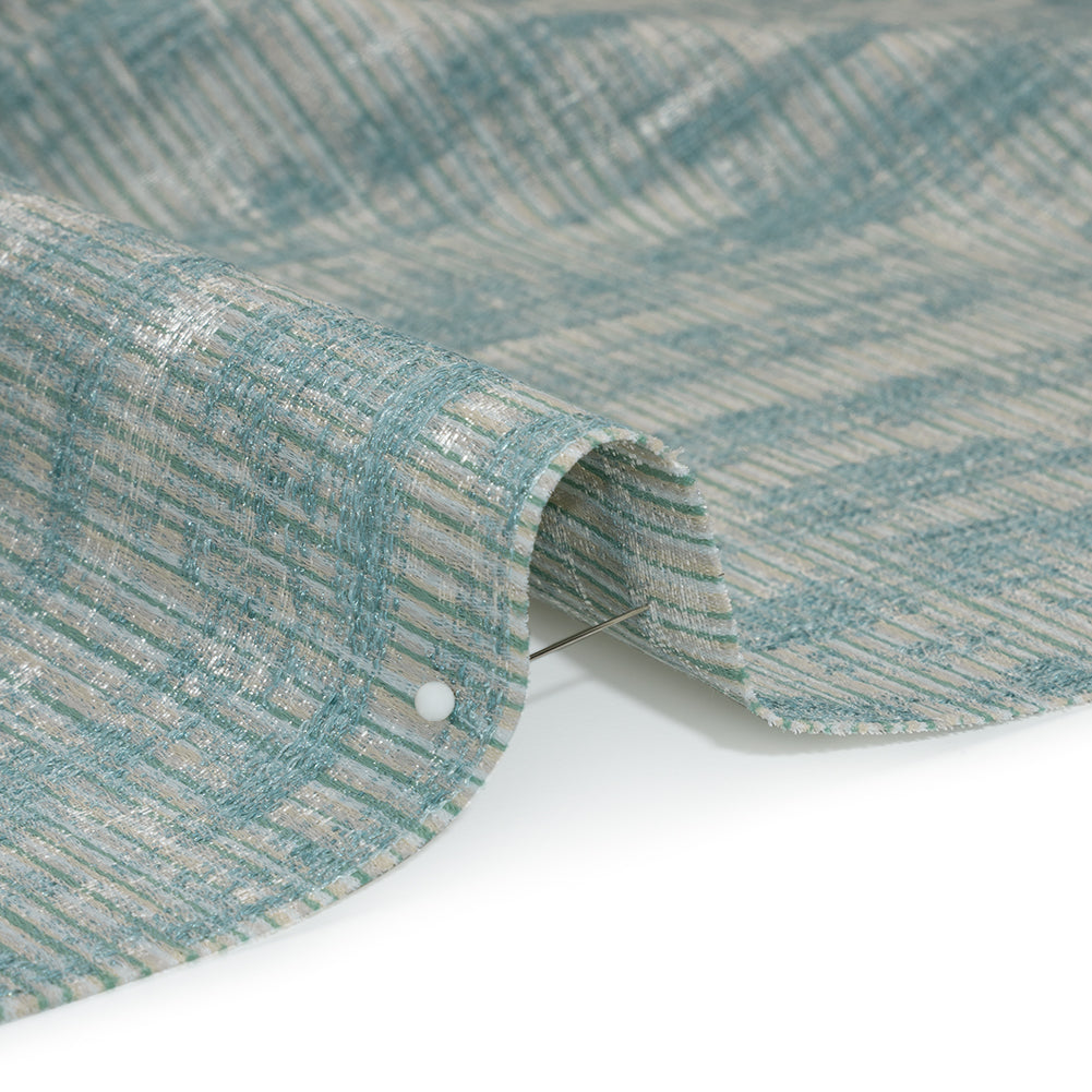 Textured Recycled Polyester Drapery Jacquard - Opal Abstract - British Imported - Detail Textured Recycled Polyester Drapery Jacquard - Opal Abstract - British Imported - Detail
