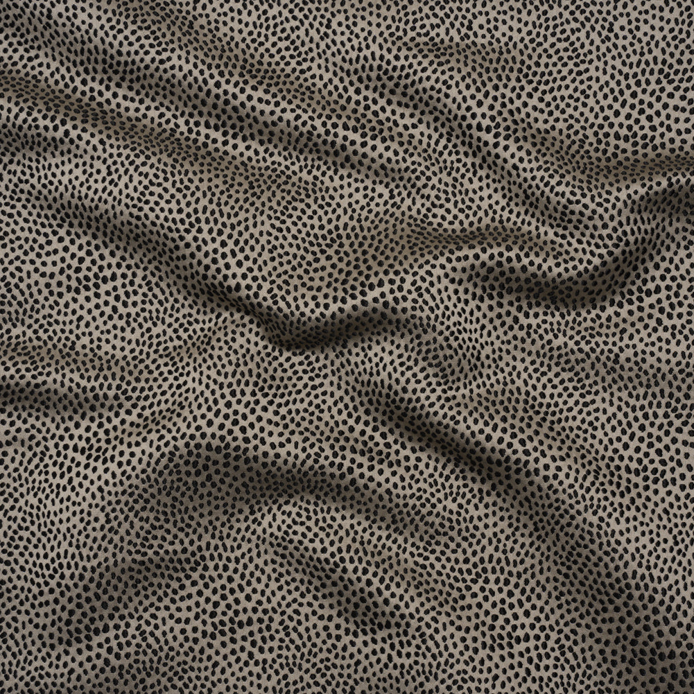 Recycled Polyester Jacquard - Flint Little All-Over Spots - British Imported Recycled Polyester Jacquard - Flint Little All-Over Spots - British Imported