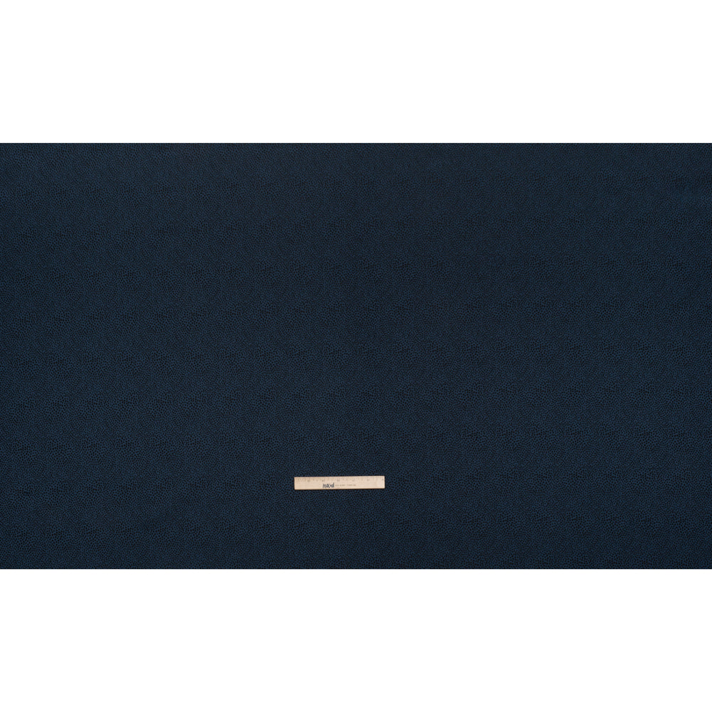 Recycled Polyester Jacquard - Midnight Little All-Over Spots - British Imported - Full Recycled Polyester Jacquard - Midnight Little All-Over Spots - British Imported - Full