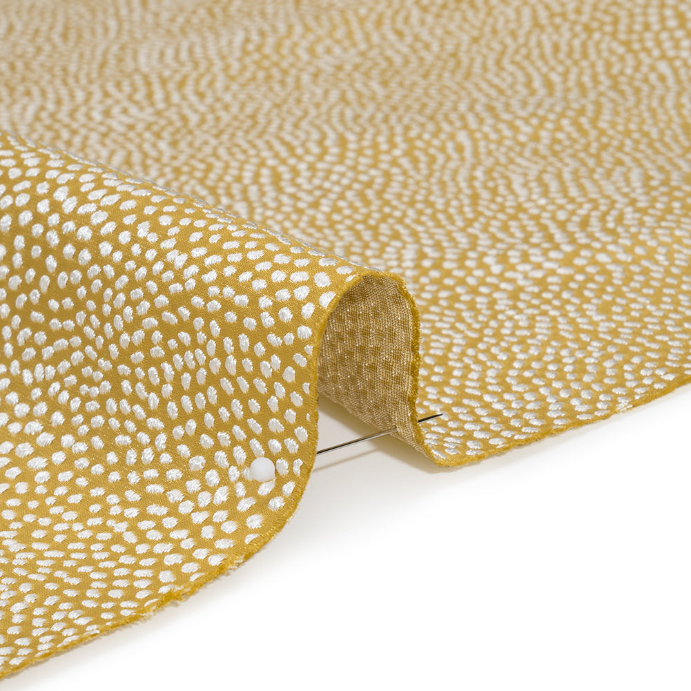 Recycled Polyester Jacquard - Zest Little All-Over Spots - British Imported - Detail Recycled Polyester Jacquard - Zest Little All-Over Spots - British Imported - Detail