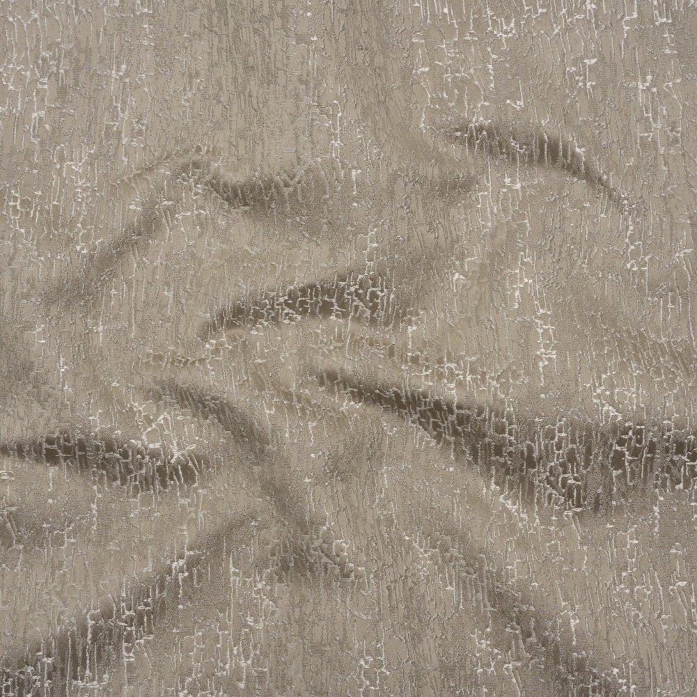 Satin-Face Jacquard - Truffle Crackle - British Imported Satin-Face Jacquard - Truffle Crackle - British Imported