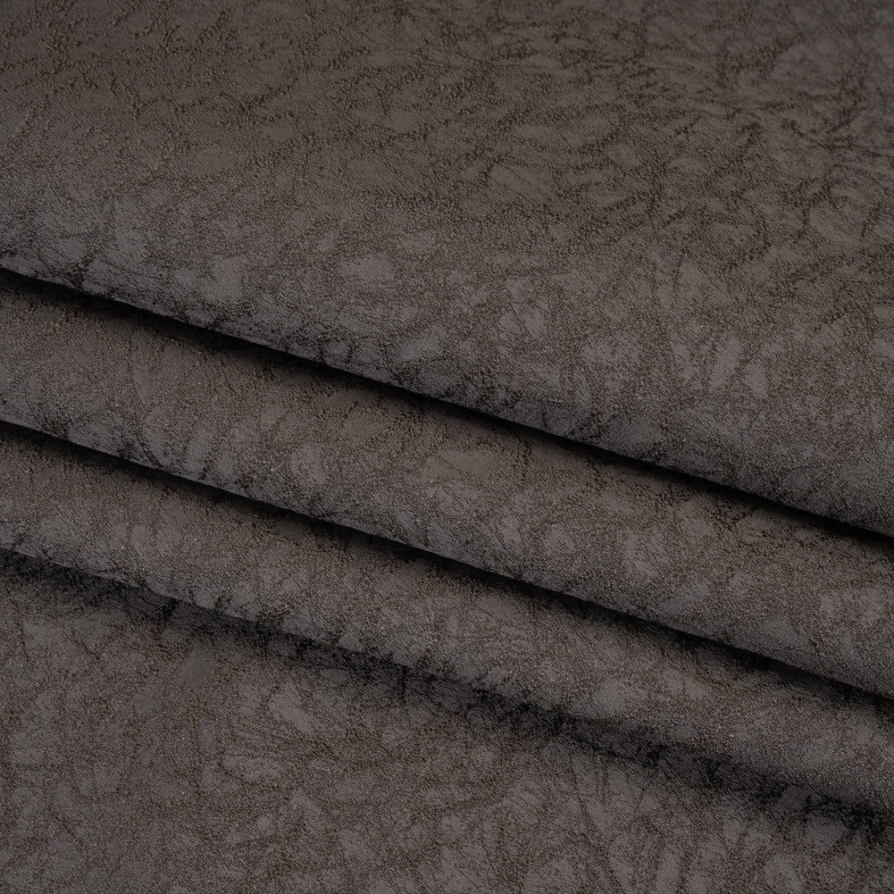 Satin-Faced Jacquard - Iron Cracked - British Imported) Satin-Faced Jacquard - Iron Cracked - British Imported)