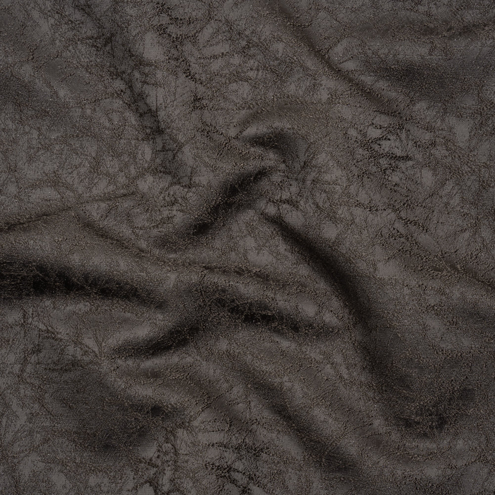 Satin-Faced Jacquard - Iron Cracked - British Imported) Satin-Faced Jacquard - Iron Cracked - British Imported)