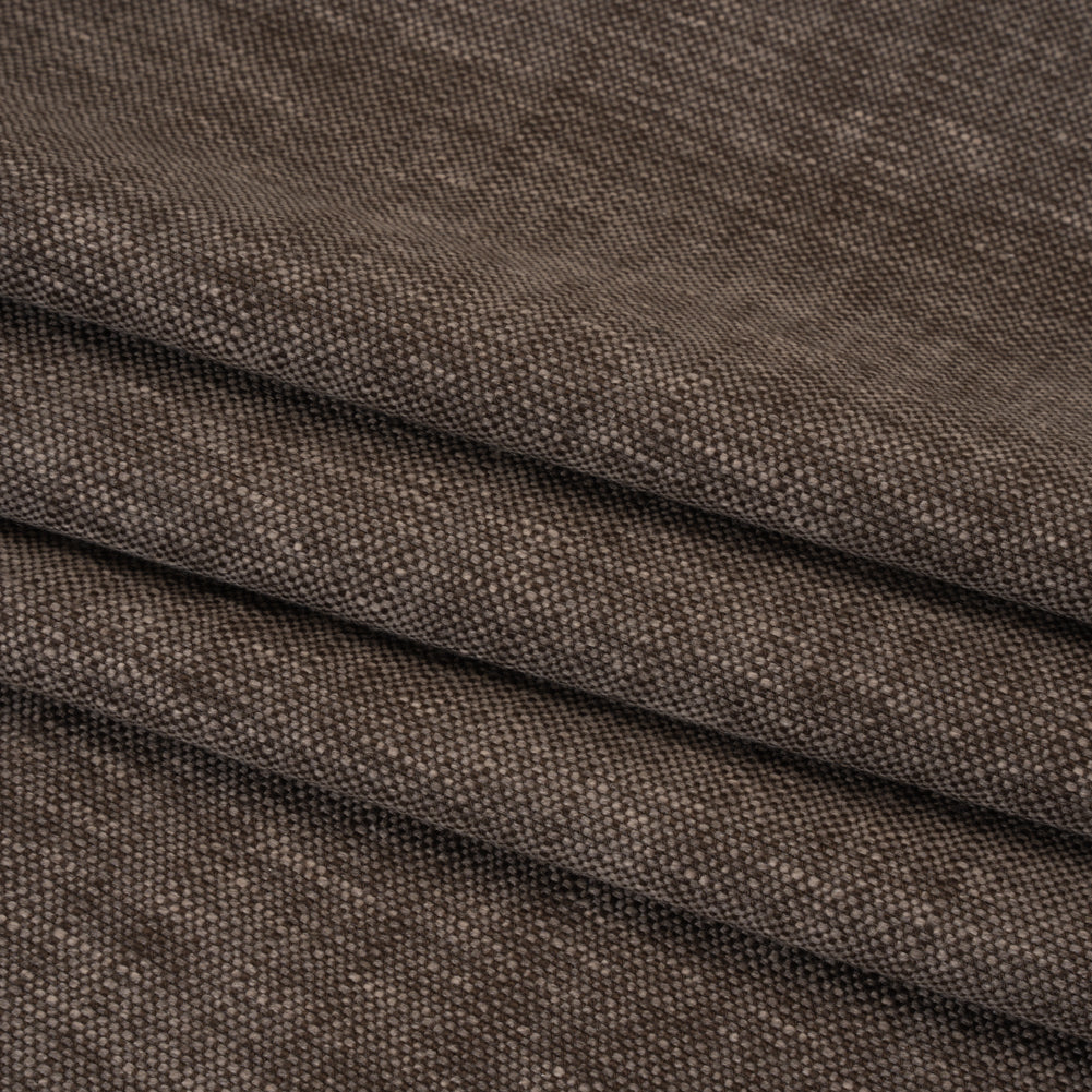 Linen Look Recycled Polyester and Cotton Woven - Cedar - British Imported - Folded Linen Look Recycled Polyester and Cotton Woven - Cedar - British Imported - Folded