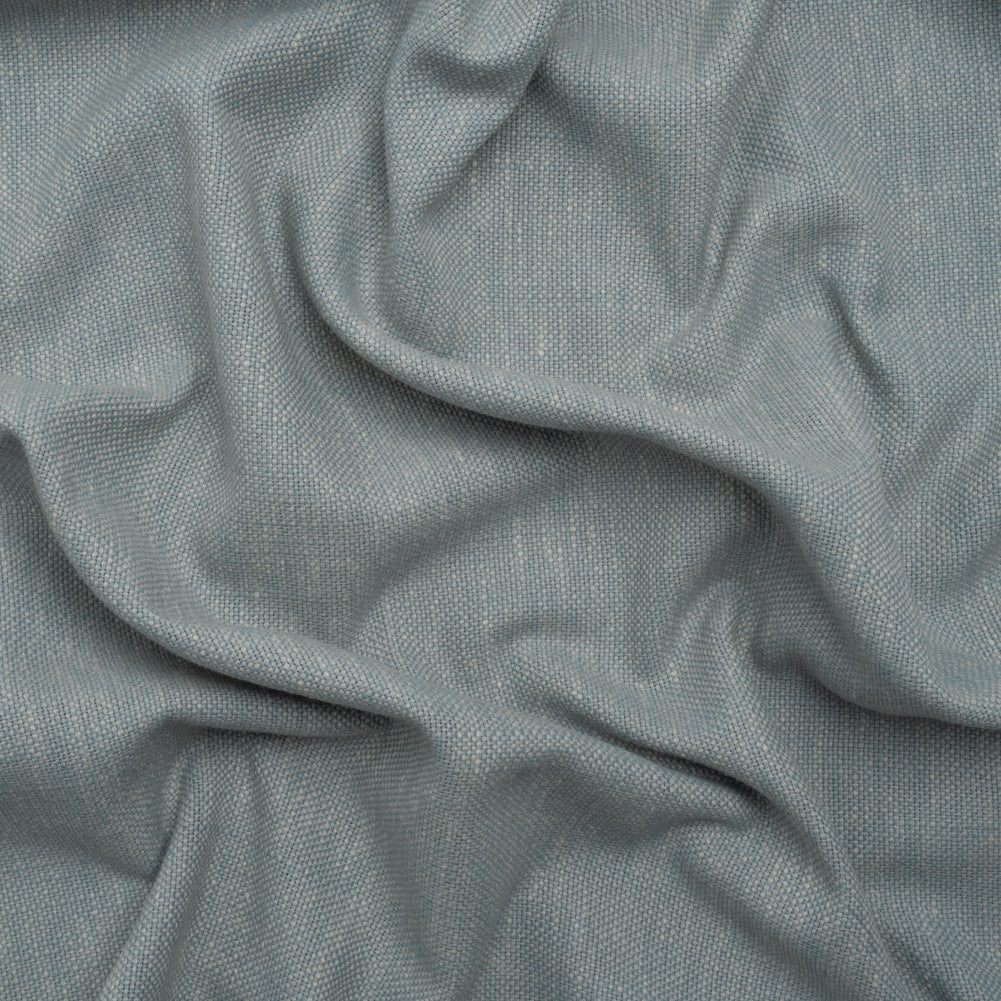 Linen Look Recycled Polyester and Cotton Woven - Chambray - British Imported Linen Look Recycled Polyester and Cotton Woven - Chambray - British Imported