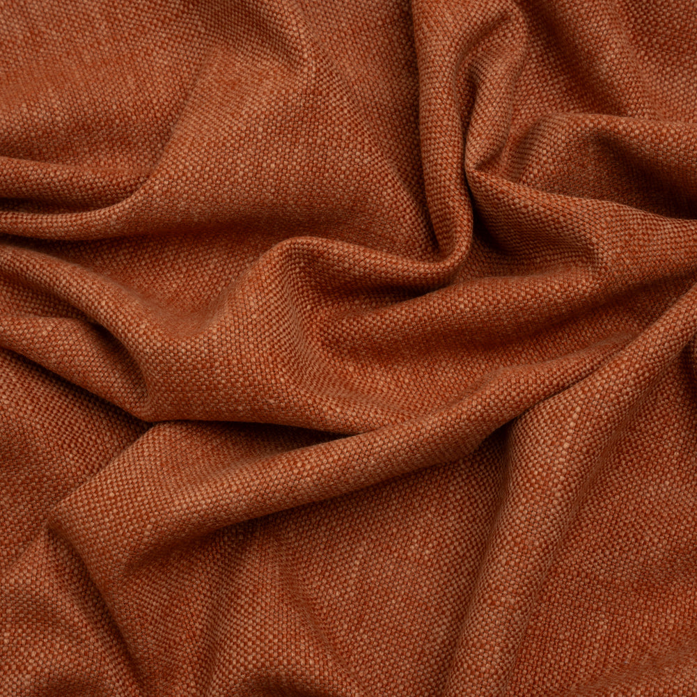 Linen Look Recycled Polyester and Cotton Woven - Ginger - British Imported Linen Look Recycled Polyester and Cotton Woven - Ginger - British Imported