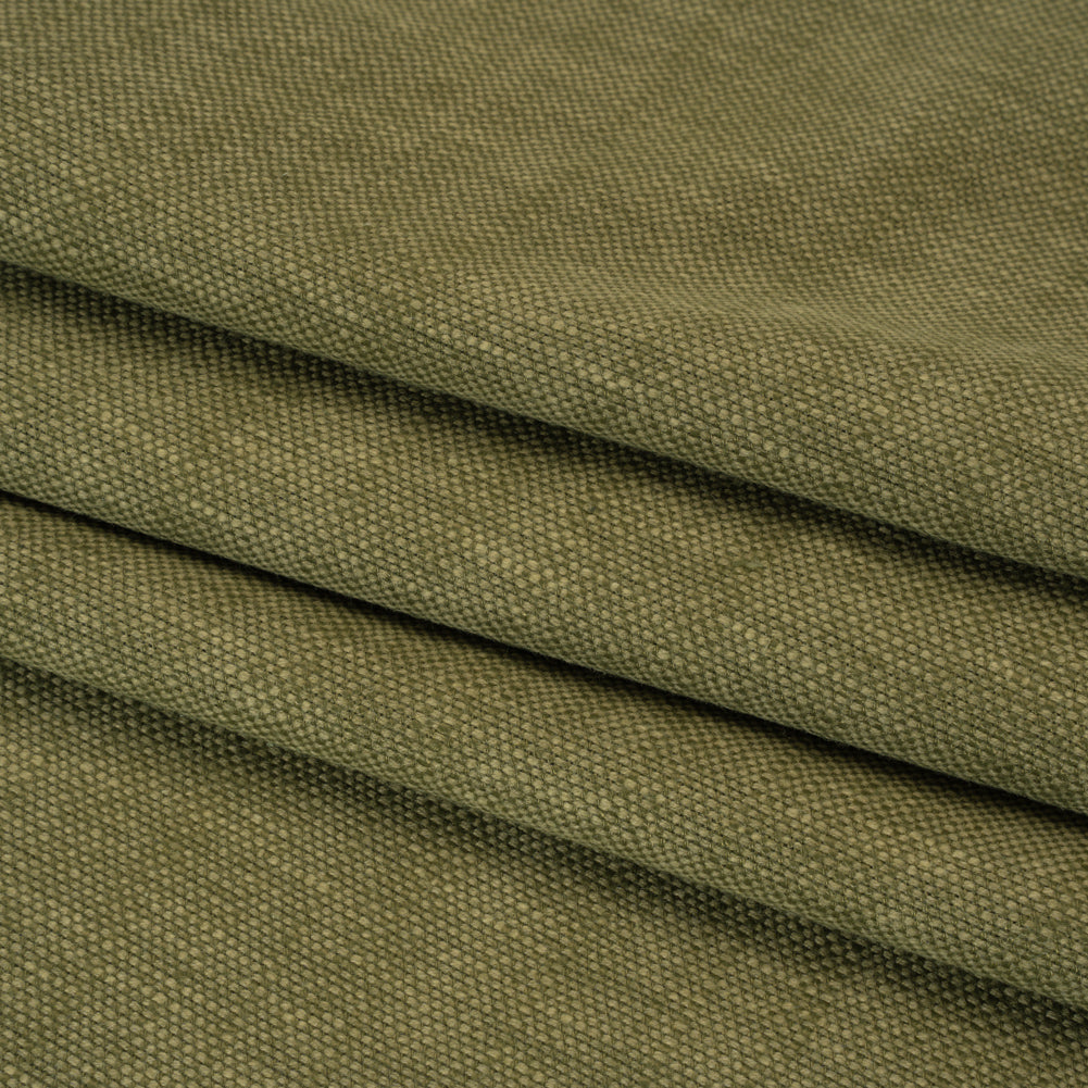 Linen Look Recycled Polyester and Cotton Woven - Ivy - British Imported Linen Look Recycled Polyester and Cotton Woven - Ivy - British Imported