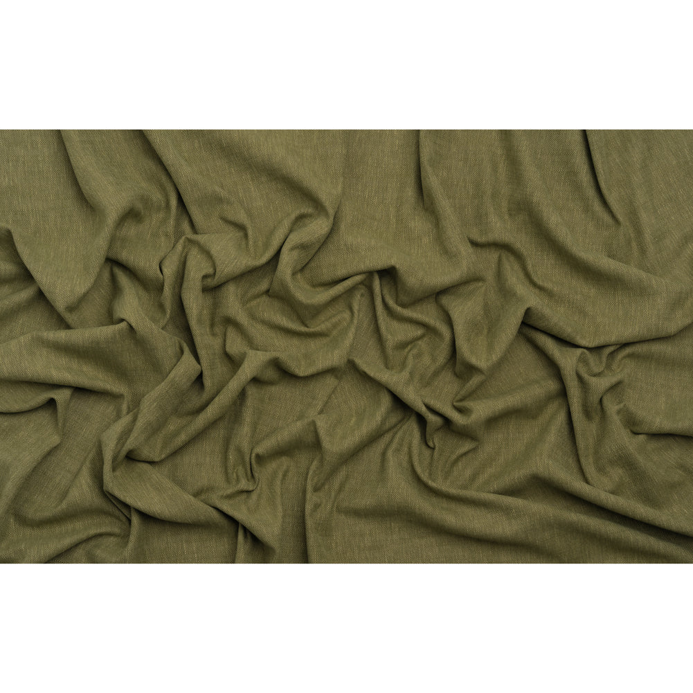 Linen Look Recycled Polyester and Cotton Woven - Ivy - British Imported Linen Look Recycled Polyester and Cotton Woven - Ivy - British Imported