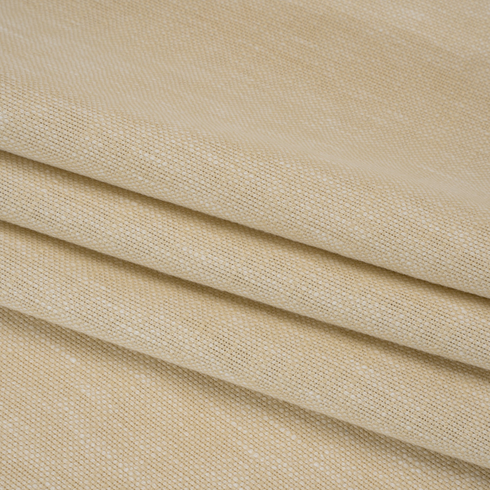 Linen Look Recycled Polyester and Cotton Woven - Oatmeal - British Imported Linen Look Recycled Polyester and Cotton Woven - Oatmeal - British Imported