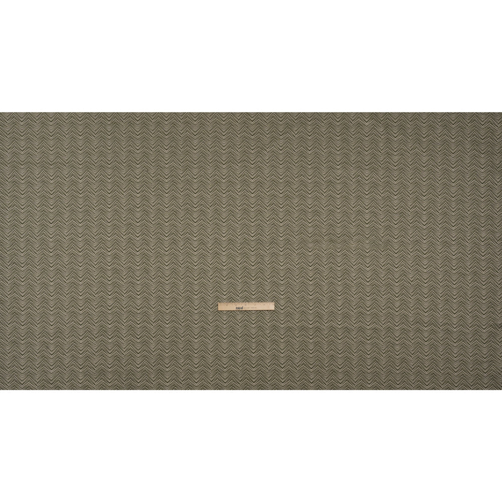 Herringbone Chevrons Recycled Polyester and Cotton Drapery Jacquard - Spruce - British Imported Full Herringbone Chevrons Recycled Polyester and Cotton Drapery Jacquard - Spruce - British Imported Full