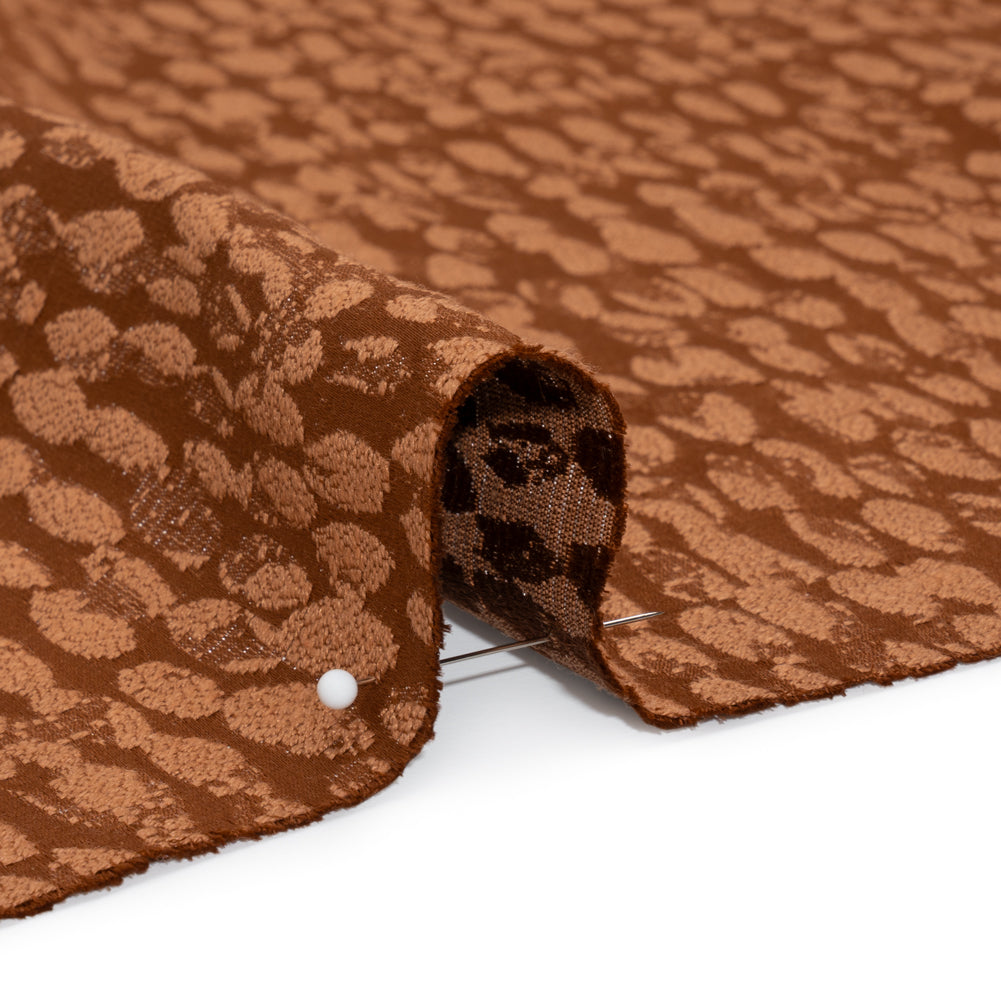 Rows of Spots Recycled Polyester and Cotton Drapery Jacquard - Henna - British Imported Detail Rows of Spots Recycled Polyester and Cotton Drapery Jacquard - Henna - British Imported Detail