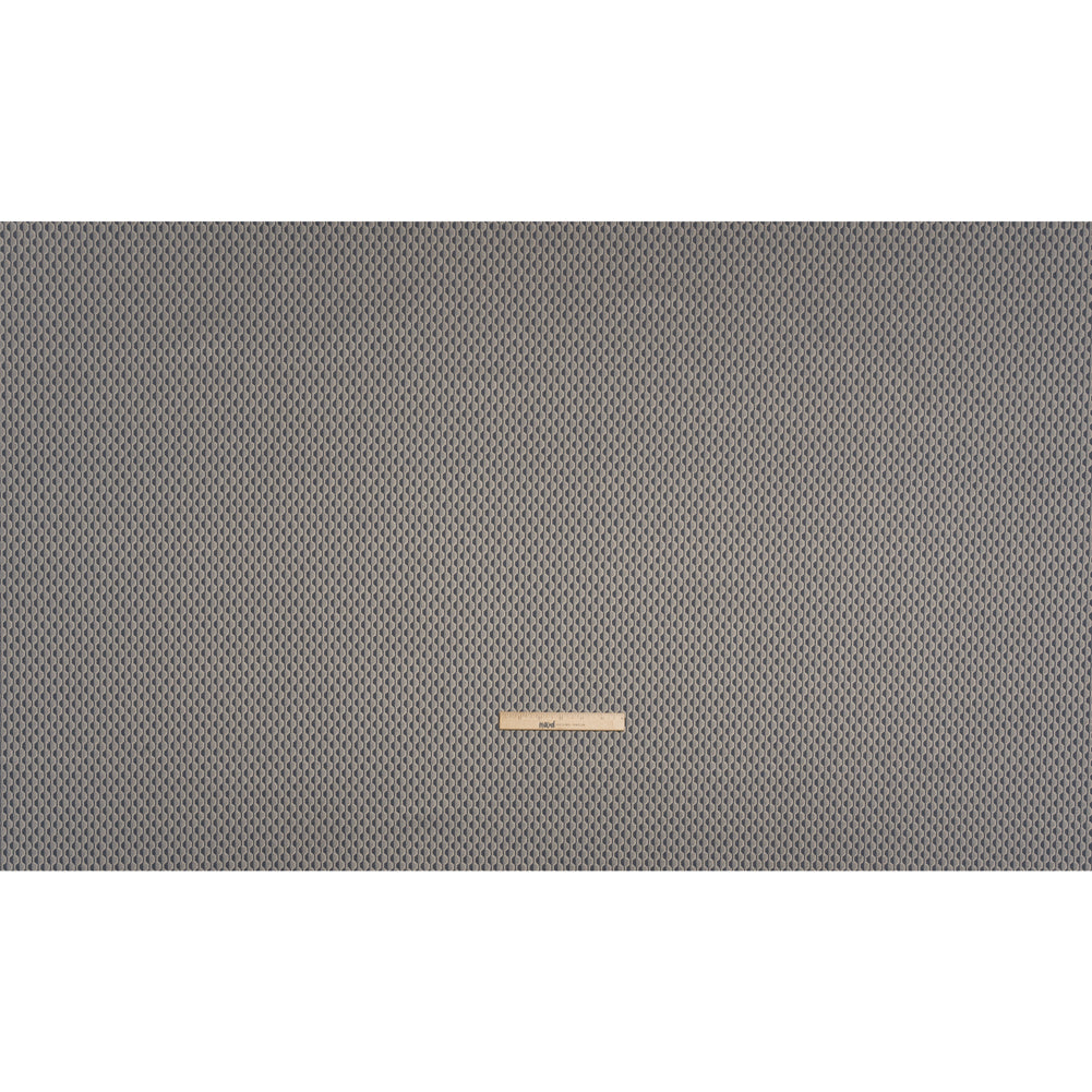 Honeycomb Stripes Recycled Polyester and Cotton Drapery Jacquard - Denim - British Imported Full Honeycomb Stripes Recycled Polyester and Cotton Drapery Jacquard - Denim - British Imported Full