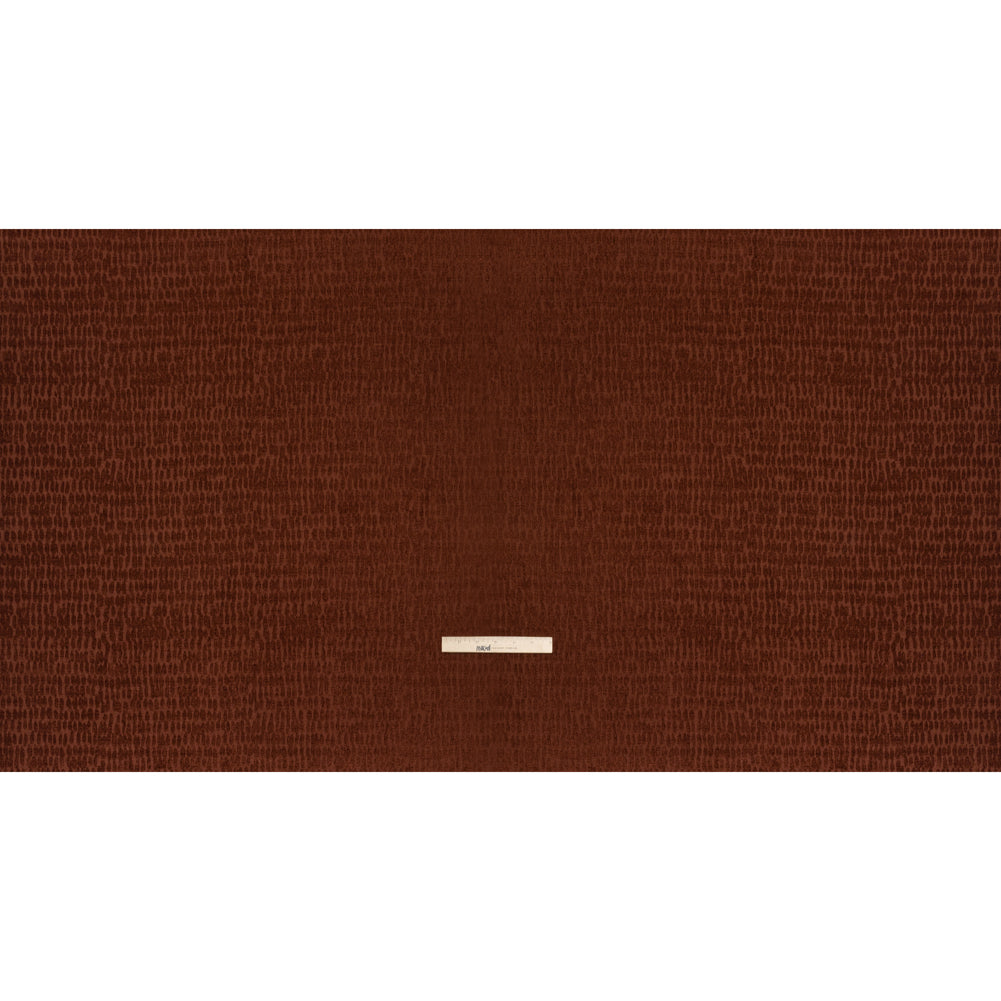 Rows of Spots Recycled Polyester Chenille Drapery Jacquard - Paprika - British Imported Full Rows of Spots Recycled Polyester Chenille Drapery Jacquard - Paprika - British Imported Full