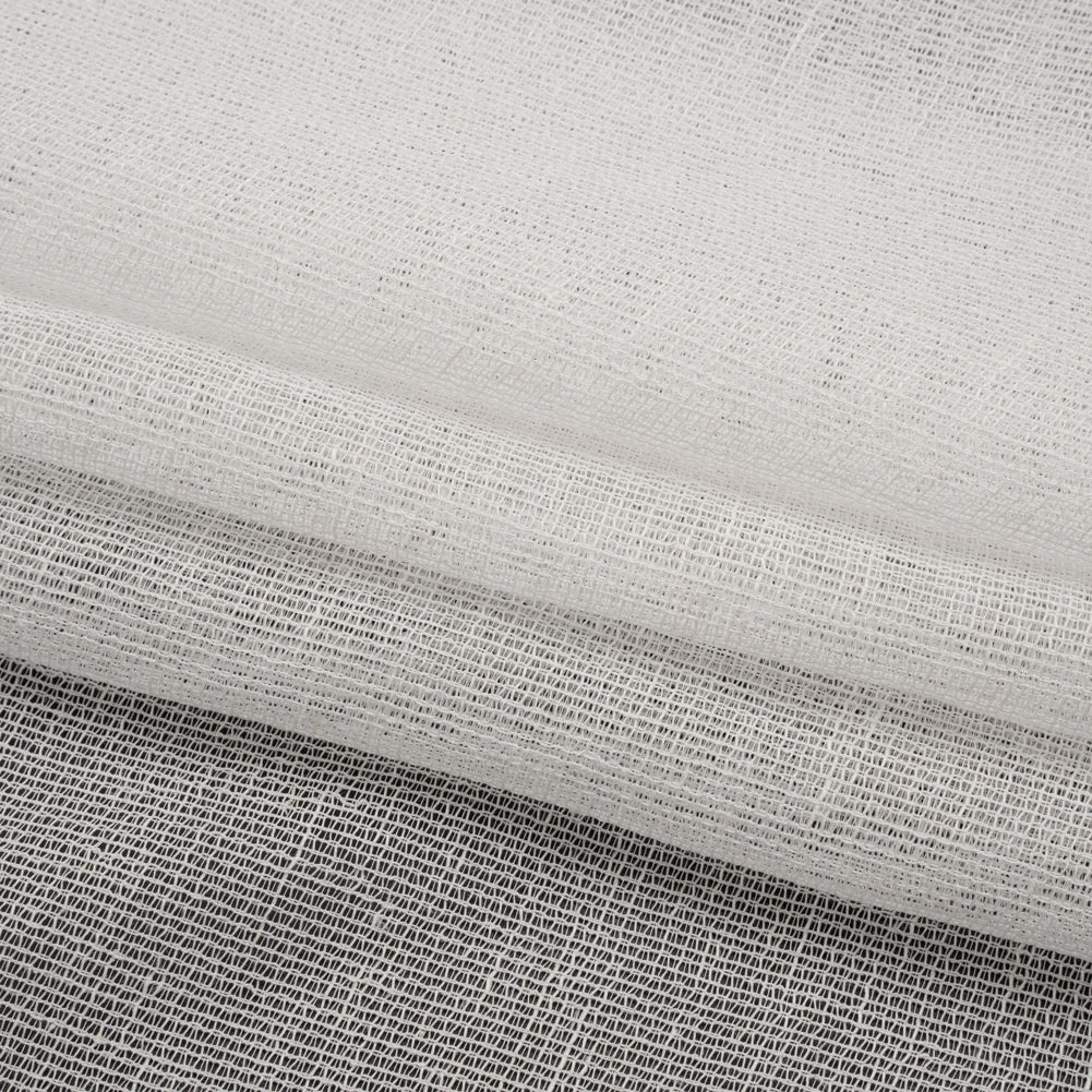 Mesh Drapery Sheers Fabric 118" - Chalk - British Imported Folded Mesh Drapery Sheers Fabric 118" - Chalk - British Imported Folded