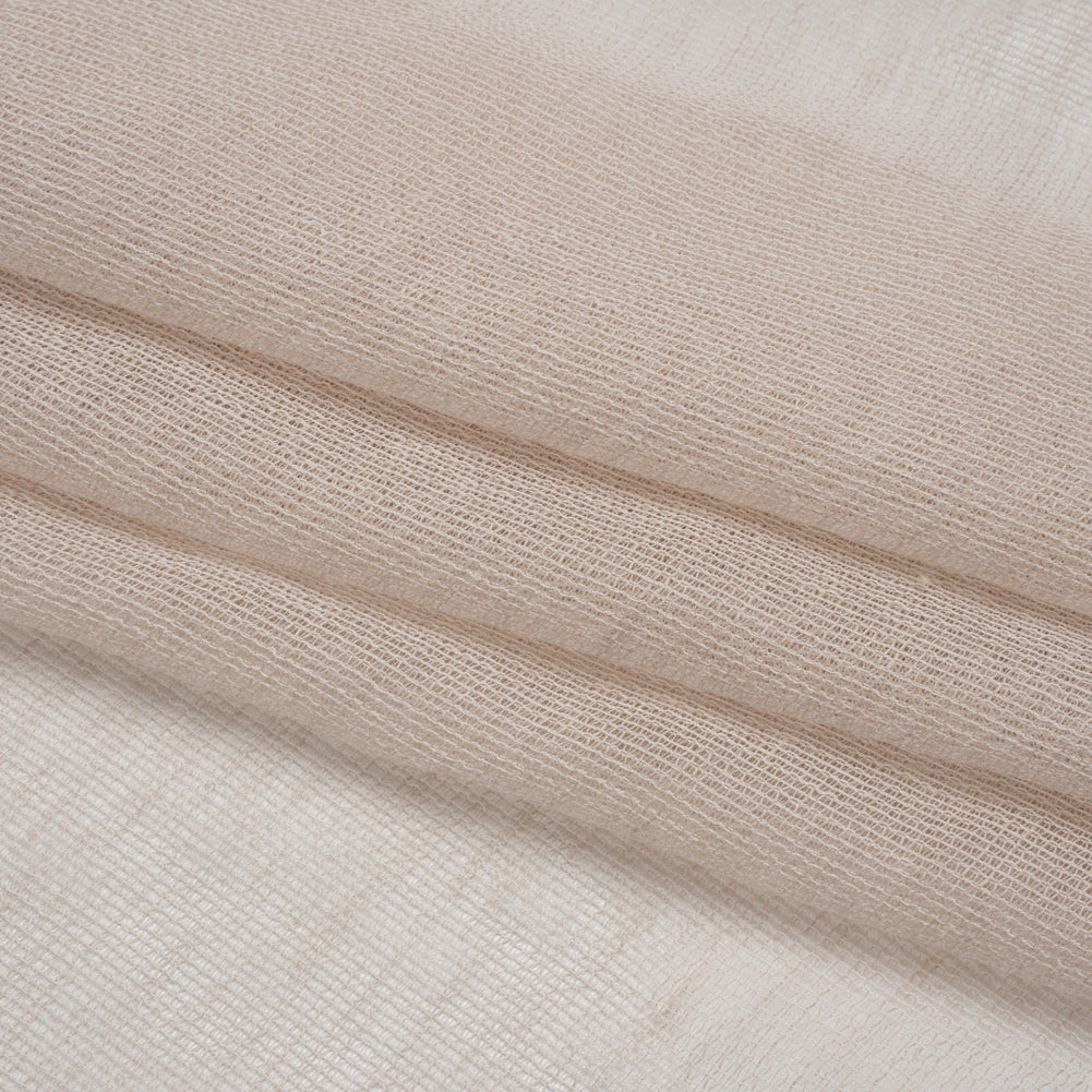 Mesh Drapery Sheers Fabric 118" - Shell - British Imported Folded Mesh Drapery Sheers Fabric 118" - Shell - British Imported Folded