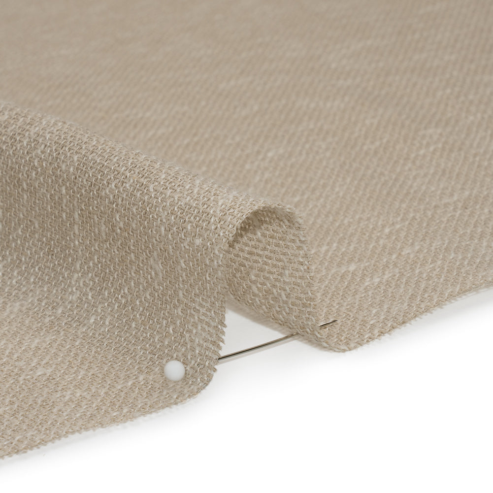 Slubbed Open Weave Drapery Sheer Fabric 118" - Driftwood - British Imported Detail Slubbed Open Weave Drapery Sheer Fabric 118" - Driftwood - British Imported Detail