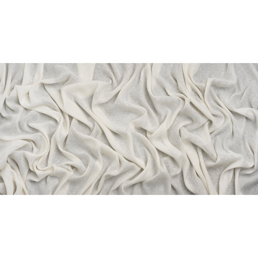 Slubbed Open Weave Drapery Sheer Fabric 118" - Ivory - British Imported Full Slubbed Open Weave Drapery Sheer Fabric 118" - Ivory - British Imported Full