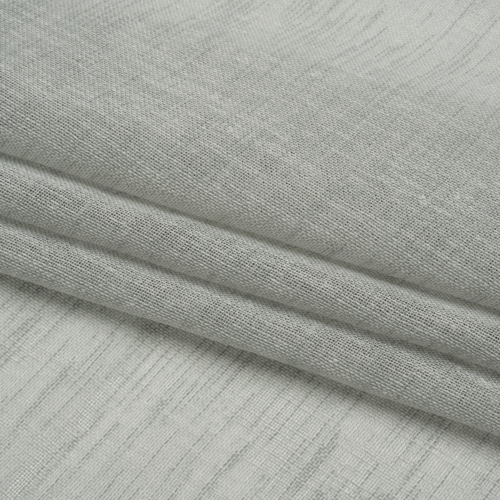 Linen Look Recycled Polyester Drapery Sheers Woven 118" - Mist - British Imported Folded Linen Look Recycled Polyester Drapery Sheers Woven 118" - Mist - British Imported Folded