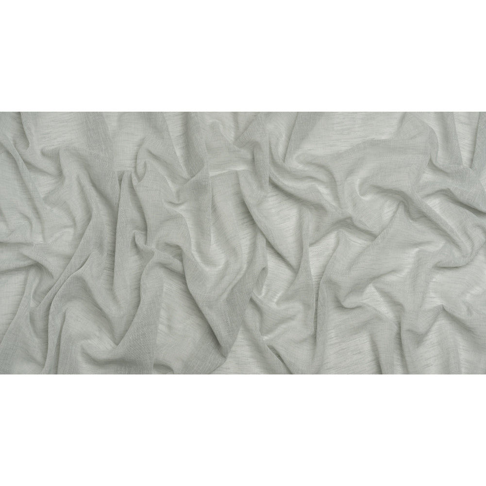 Linen Look Recycled Polyester Drapery Sheers Woven 118" - Mist - British Imported Full Linen Look Recycled Polyester Drapery Sheers Woven 118" - Mist - British Imported Full