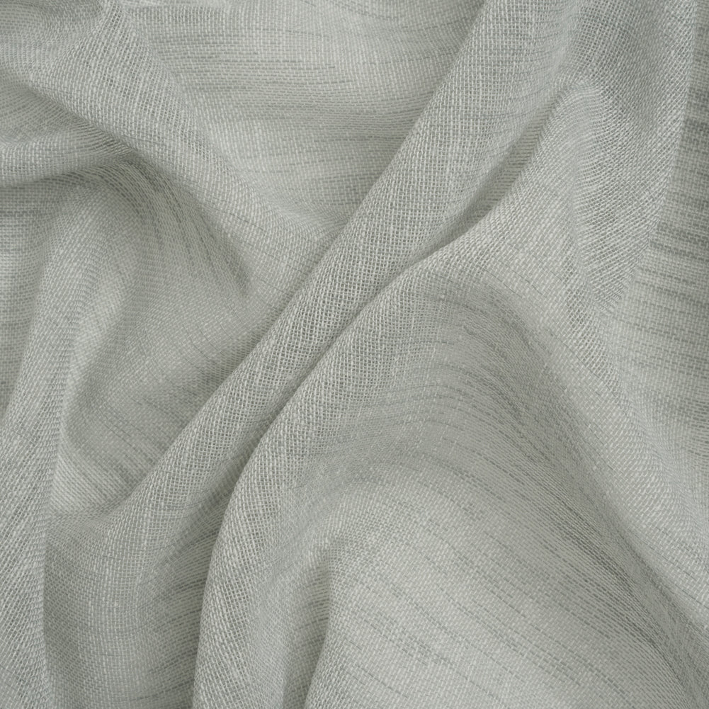 Linen Look Recycled Polyester Drapery Sheers Woven 118" - Mist - British Imported Linen Look Recycled Polyester Drapery Sheers Woven 118" - Mist - British Imported