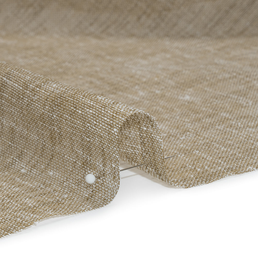 Linen Look Recycled Polyester Drapery Sheers Woven 118" - Olive - British Imported Detail Linen Look Recycled Polyester Drapery Sheers Woven 118" - Olive - British Imported Detail