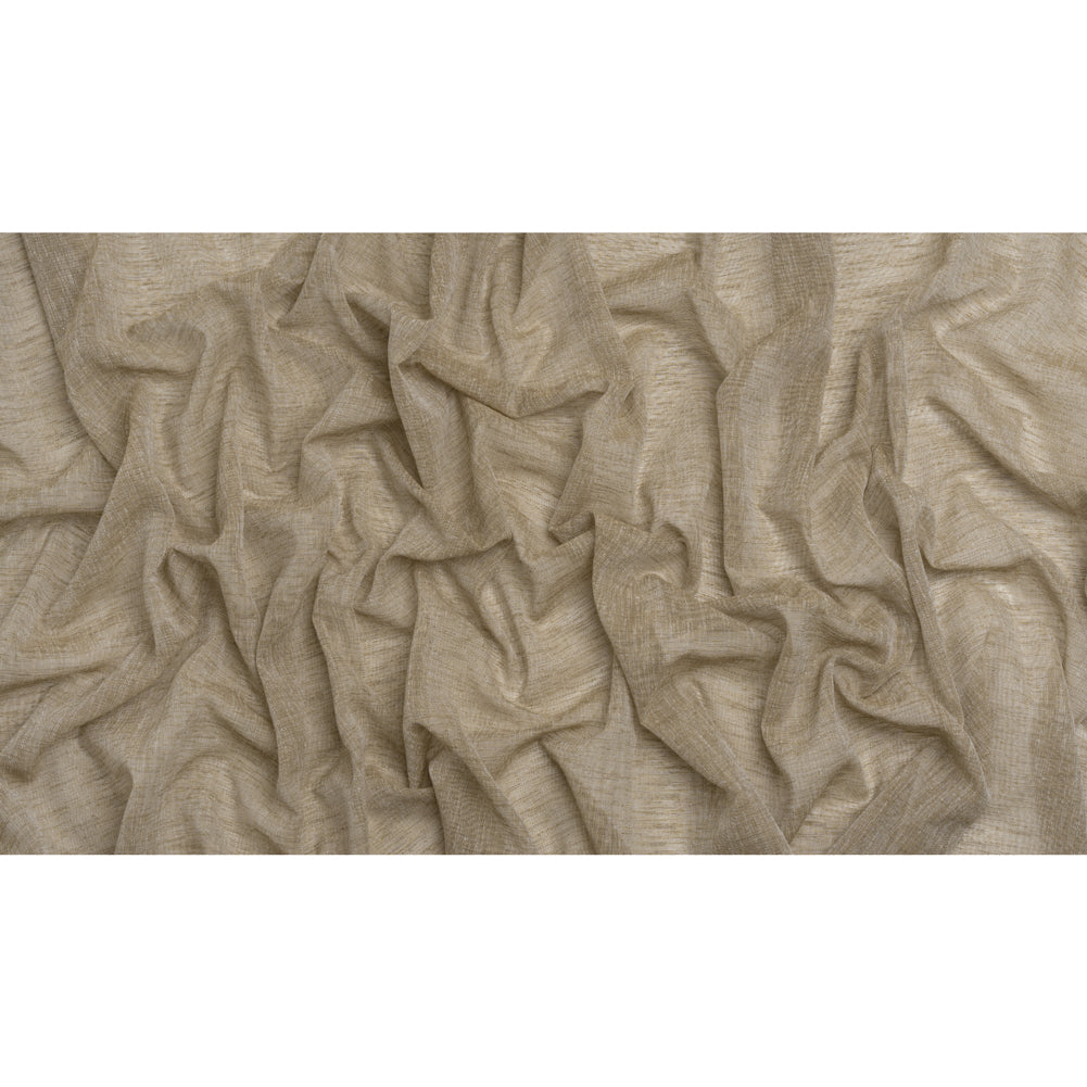 Linen Look Recycled Polyester Drapery Sheers Woven 118" - Olive - British Imported Full Linen Look Recycled Polyester Drapery Sheers Woven 118" - Olive - British Imported Full