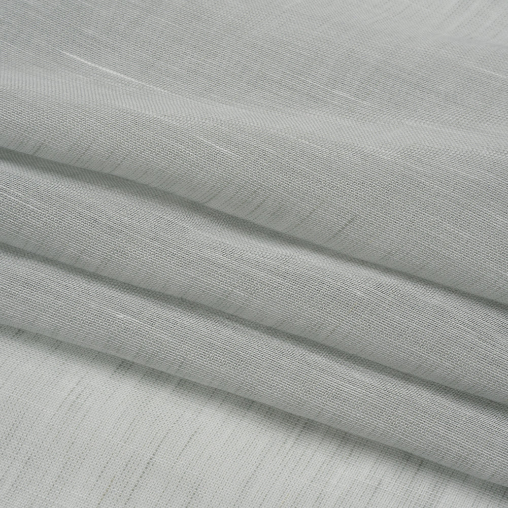 Crisp Linen Blend Drapery Sheers 122" - Mist - British Imported Folded Crisp Linen Blend Drapery Sheers 122" - Mist - British Imported Folded