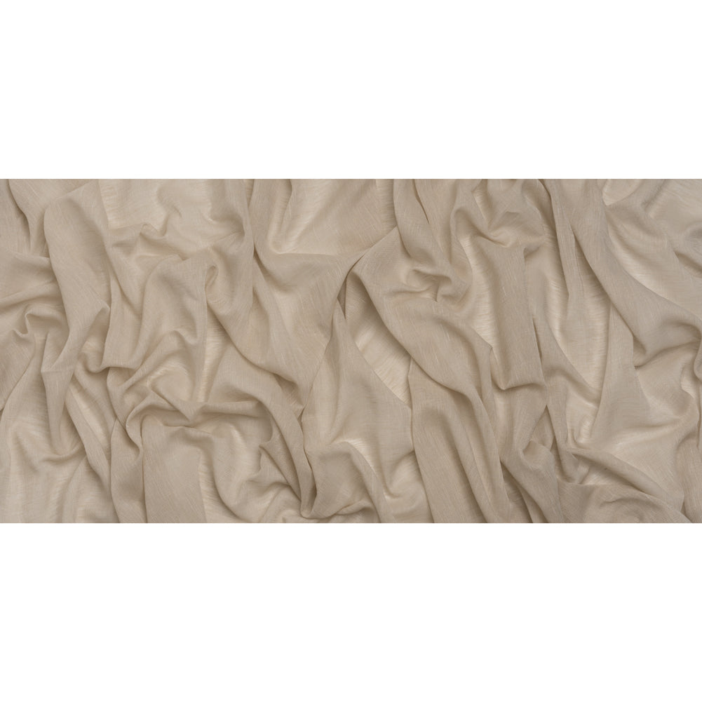 Crisp Linen Blend Drapery Sheers 122" - Putty - British Imported Full Crisp Linen Blend Drapery Sheers 122" - Putty - British Imported Full