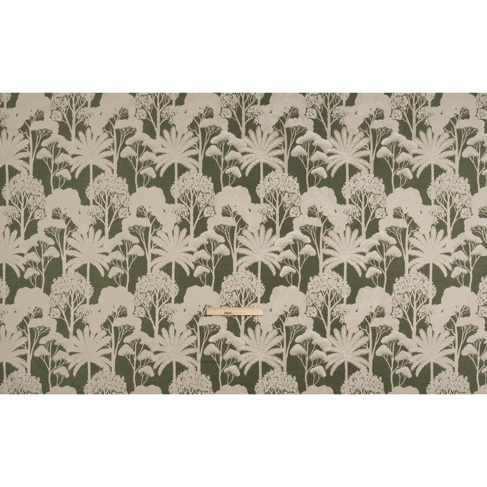 Recycled Polyester Drapery Jacquard - Forest Jungle Trees - British Imported Full Recycled Polyester Drapery Jacquard - Forest Jungle Trees - British Imported Full