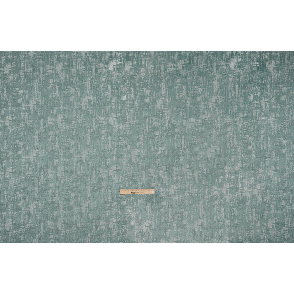 Recycled Polyester Drapery Jacquard - Seafoam Abstract Strokes - British Imported Full Recycled Polyester Drapery Jacquard - Seafoam Abstract Strokes - British Imported Full