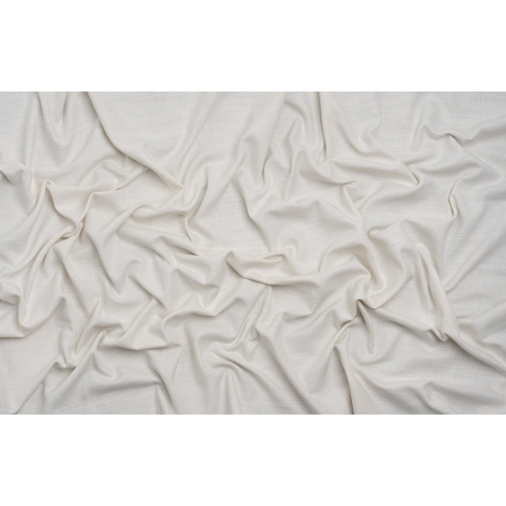 Linen Look Recycled Polyester and Cotton Woven - Pearl - British Imported Linen Look Recycled Polyester and Cotton Woven - Pearl - British Imported