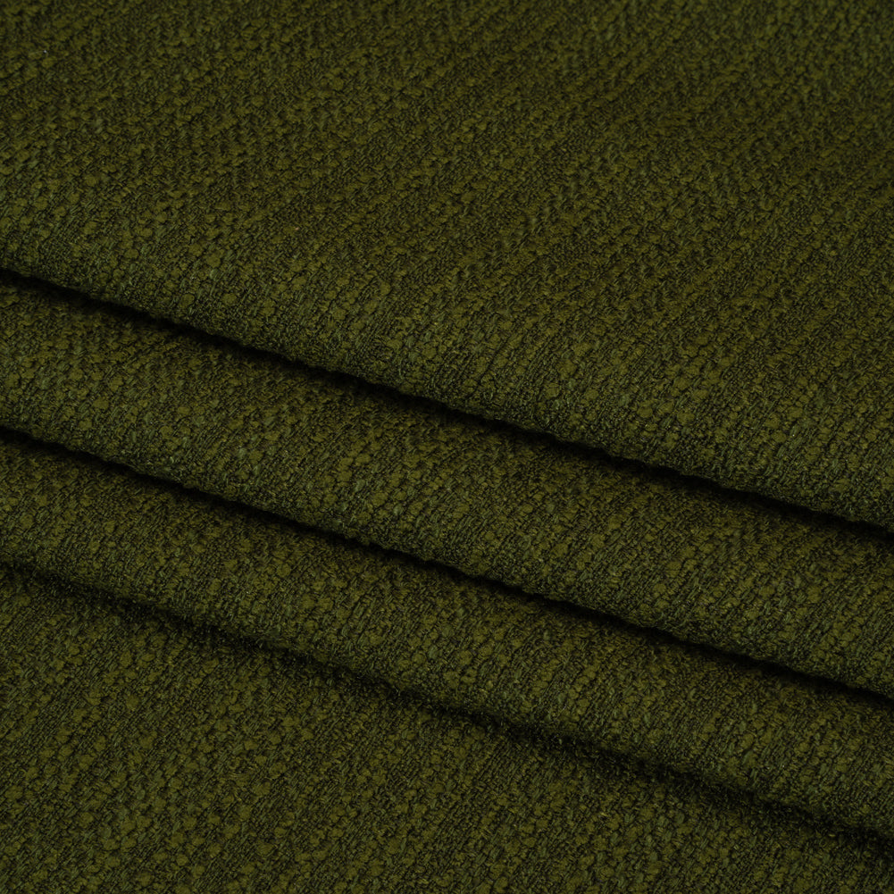Textured Recycled Polyester Woven - Bottle Boucle Stripes - British Imported - Folded Textured Recycled Polyester Woven - Bottle Boucle Stripes - British Imported - Folded