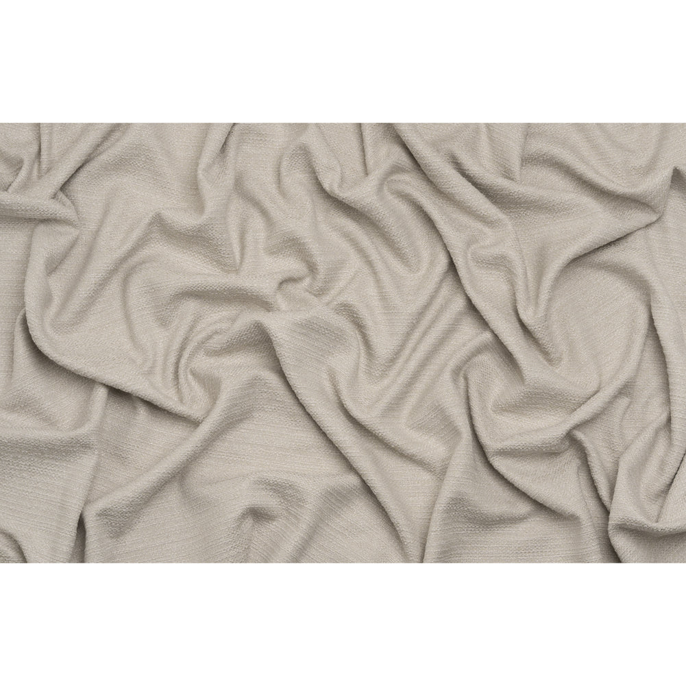 Textured Recycled Polyester Woven - Dove Boucle Stripes - British Imported Textured Recycled Polyester Woven - Dove Boucle Stripes - British Imported