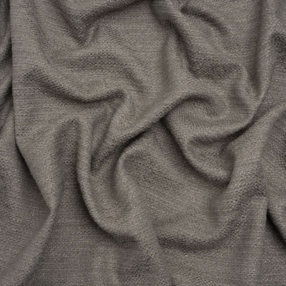 Textured Recycled Polyester Woven - Granite Boucle Stripes - British Imported Textured Recycled Polyester Woven - Granite Boucle Stripes - British Imported