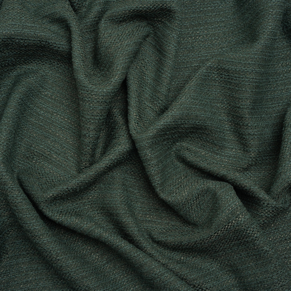 Textured Recycled Polyester Woven - Kingfisher Boucle Stripes - British Imported Textured Recycled Polyester Woven - Kingfisher Boucle Stripes - British Imported