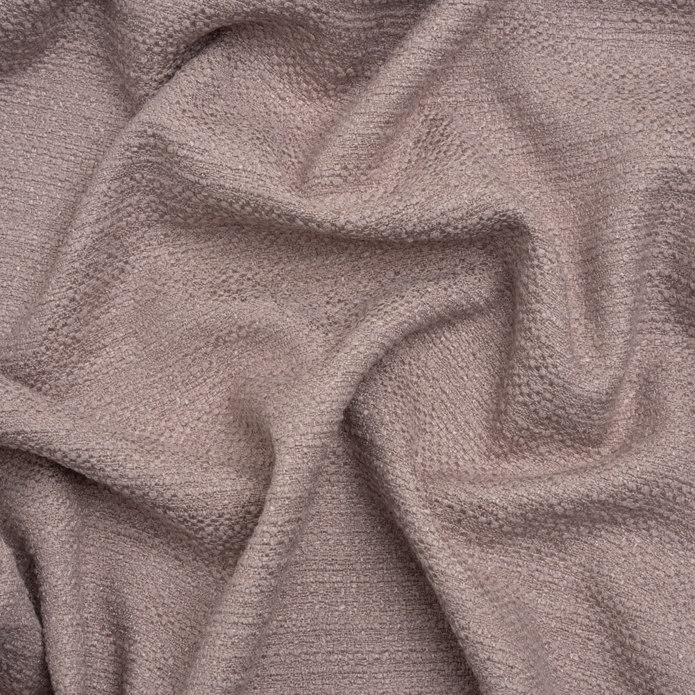 Textured Recycled Polyester Woven - Lilac Boucle Stripes - British Imported Textured Recycled Polyester Woven - Lilac Boucle Stripes - British Imported